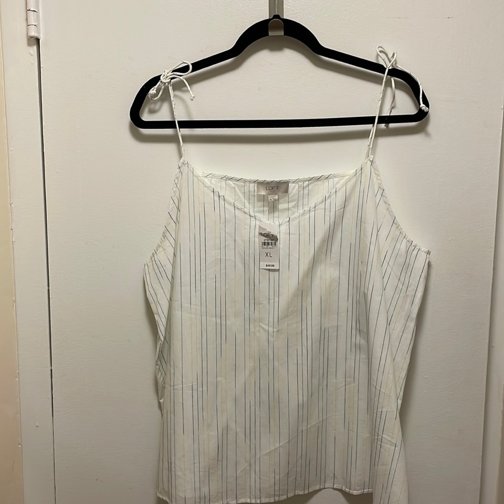 NWT Loft tie strap tank top
